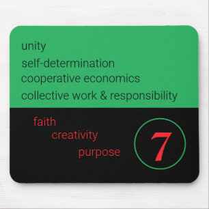 7 Kwanzaa Principles: Mouse Pad