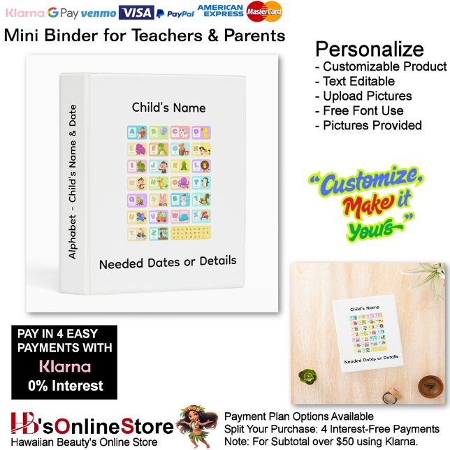 7 Learn Alphabet Add Childs Name Date Info Teacher Mini Binder (7 Learn Alphabet Add Child's Name Date Info Teacher Mini Binder.)
