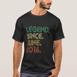 7 Legend Since June 2016 7Th T-Shirt