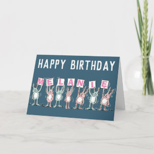 7 Letter Name Happy Birthday Card