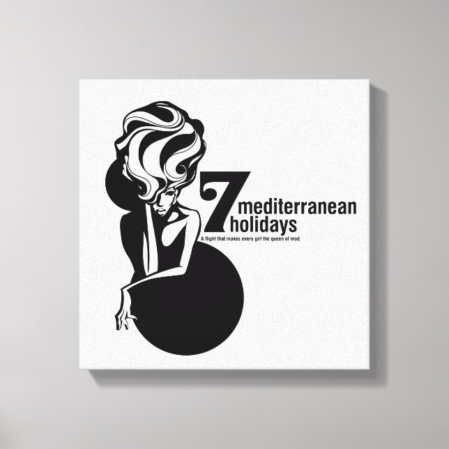 7 mediterranean holidays canvas print (Front)