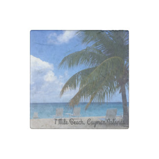 7 Mile Beach, Cayman Islands Stone Magnet