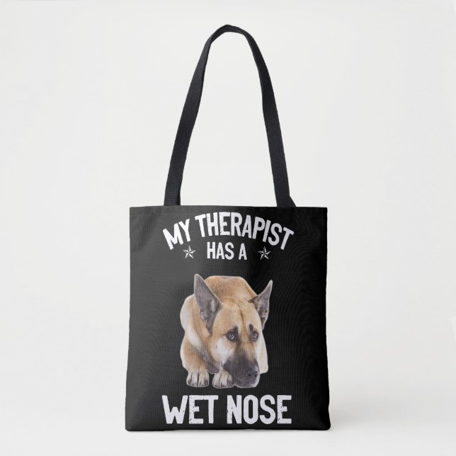 7 My Therapist Has A Wet Nose Tote Bag (Front)