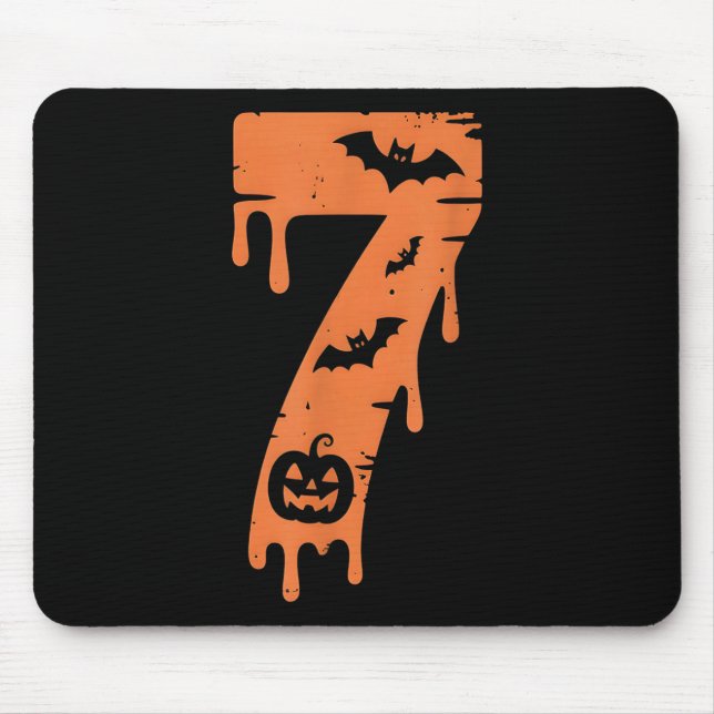 7 Number Meme 67 Six Seven Halloween  Mouse Pad (Front)