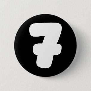 7 Number Six Seven 67 Gen Alpha Slang T Funny Meme Button