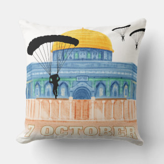 7 october throw pillow
