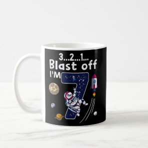 7 Outer Space Rocket 7Th Coffee Mug