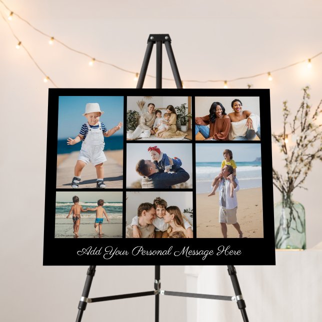 7 Photo Collage Add Your Own Greeting  Foam Board (In Situ (Stand))