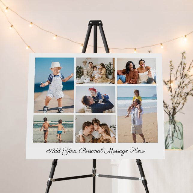 7 Photo Collage Add Your Own Greeting  Foam Board (In Situ (Stand))