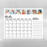 7 Photo Collage Blank Monthly Calendar Magnetic Dry Erase Sheet<br><div class="desc">Create your own, Year At A Glance Calendar, Photo Collage for Christmas, Birthdays, Weddings, Anniversaries, Graduations, Father's Day, Mother's Day or any other Special Occasion, with our easy-to-use design tool. Add your favorite photos of friends, family, vacations, hobbies and pets and you'll have a stunning, one-of-a-kind photo collage. Our custom...</div>