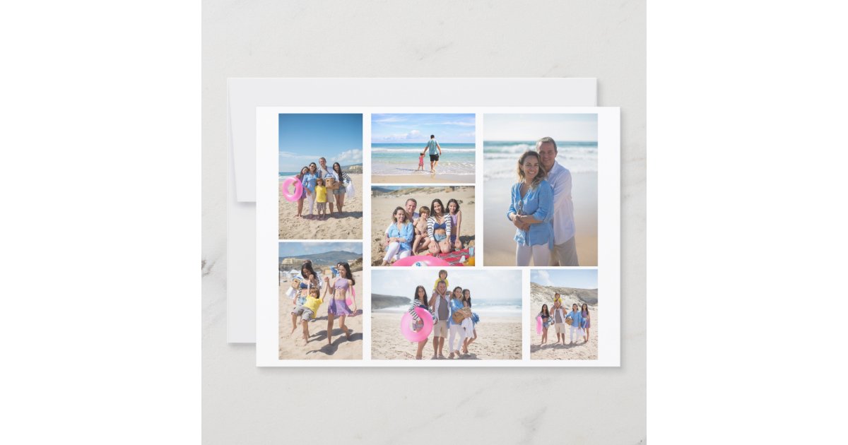 7 Photo collage template personalized | Zazzle
