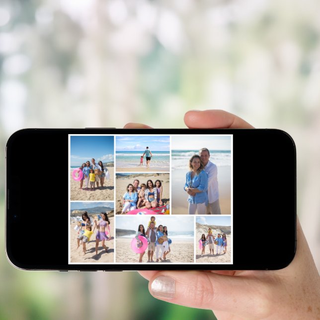 7 Photo collage template personalized Poster (Front Digital)