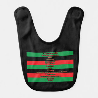 7 Principles of Kwanzaa Baby Bib