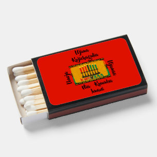 7 Principles of Kwanzaa Candles Matchboxes