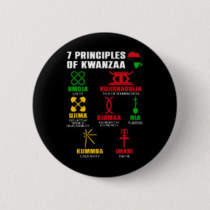 7 Principles Of Kwanzaa Celebration Pan African Bo Button