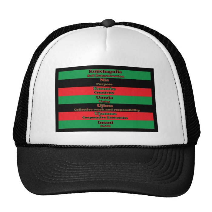 7 Principles of Kwanzaa Hat