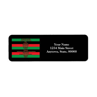 7 Principles of Kwanzaa Label