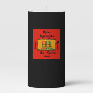 7 Principles of Kwanzaa Medium Pillar Candle