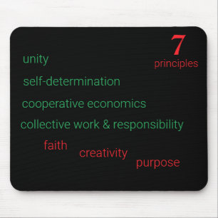 7 Principles of Kwanzaa Mouse Pad