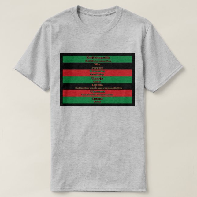 7 Principles of Kwanzaa Shirt (Design Front)