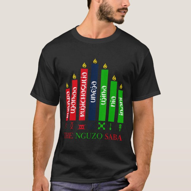 7 Principles Of Kwanzaa  T-Shirt (Front)