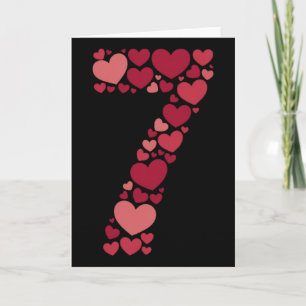7 Romantic 67 Heart Pattern Valentine Love Trend 6 Card