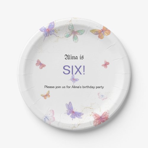 7 Round Birthday Party Paper Plate