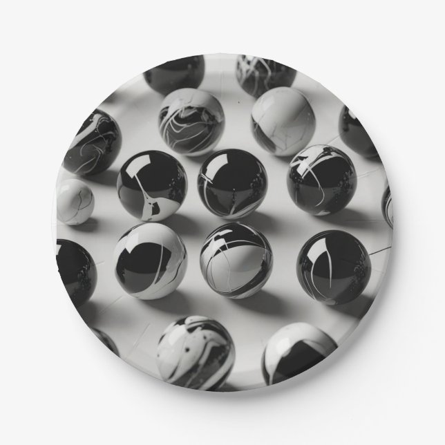 7" Round Paper Plate (Front)