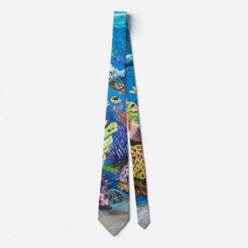 7 Seas Coral Reef Tie