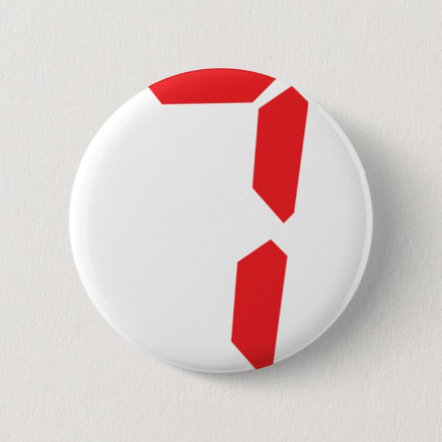 7 seven  red alarm clock digital number button (Front)