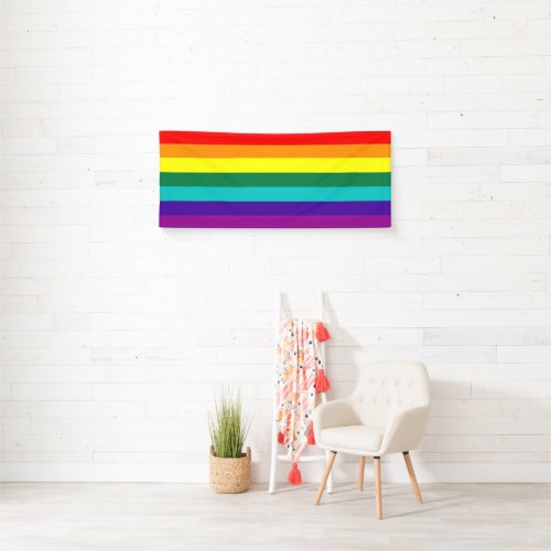 7_Stripe Rainbow Pride Flag Banner