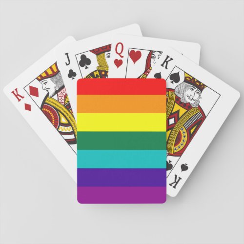 7_Stripe Rainbow Pride Flag Playing Cards