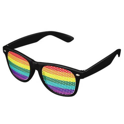 7_Stripe Rainbow Pride Flag Retro Sunglasses