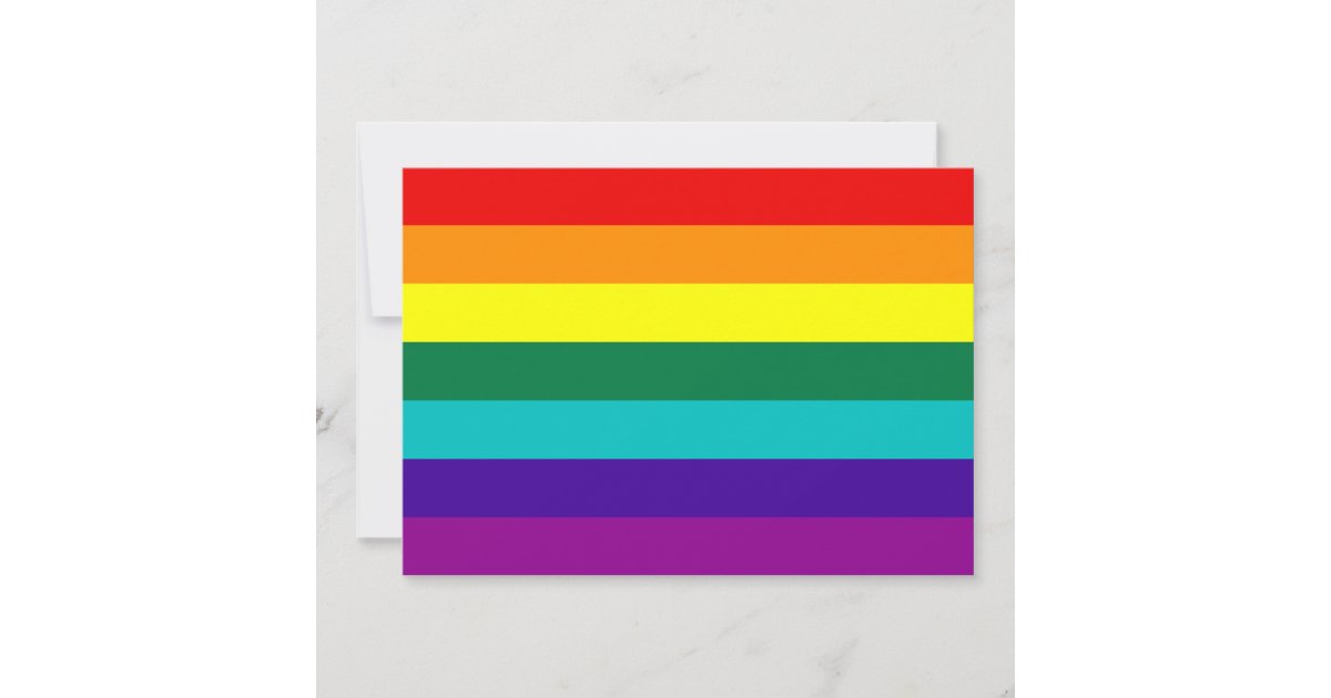 7 Stripes Rainbow Gay Pride Flag Zazzle 5045