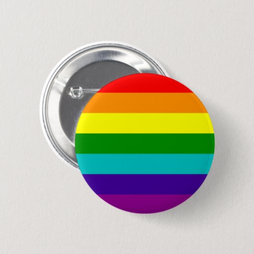 7 Stripes Rainbow Gay Pride Flag Button Zazzle 8073