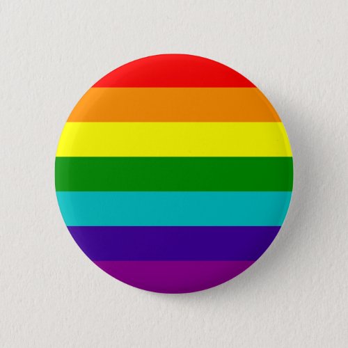 7 Stripes Rainbow Gay Pride Flag Button