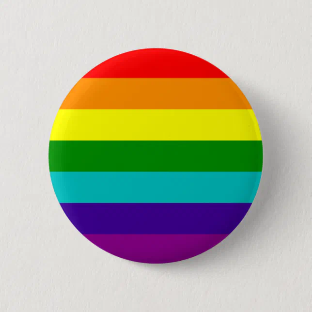 7 Stripes Rainbow Gay Pride Flag Button Zazzle 3695