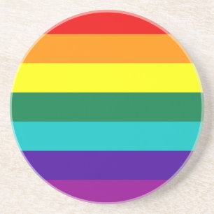 7 Stripes Rainbow Gay Pride Flag Coaster