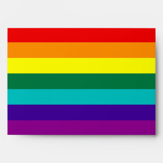 7 Stripes Rainbow Gay Pride Flag Envelope