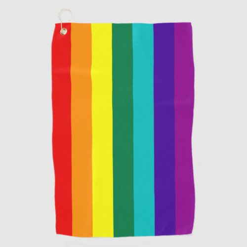 7 Stripes Rainbow Gay Pride Flag Golf Towel