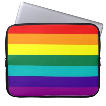 7 Stripes Rainbow Gay Pride Flag Laptop Sleeve