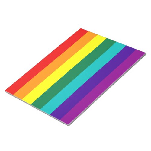 7 Stripes Rainbow Gay Pride Flag Notepad