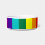 7 Stripes Rainbow Gay Pride Flag Pet Bowl<br><div class="desc">7 Stripes Rainbow Gay Pride Flag Pet Bowl
 
  Version with hot pink stripe removed because of the unavailability of hot-pink fabric (1978–79).</div>