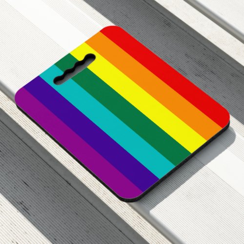 7 Stripes Rainbow Gay Pride Flag Seat Cushion