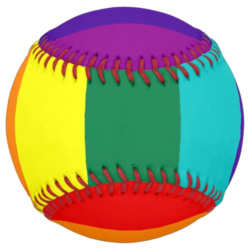 7 Stripes Rainbow Gay Pride Flag Softball