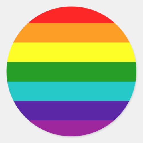 7 Stripes Rainbow Gay Pride Flag Sticker