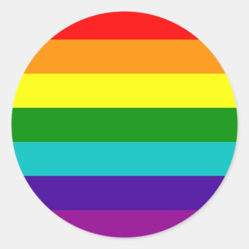 7 Stripes Rainbow Gay Pride Flag Sticker