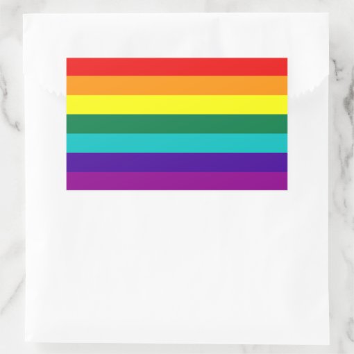 7 Stripes Rainbow Gay Pride Flag Sticker Zazzle 3842