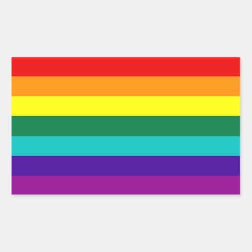 7 Stripes Rainbow Gay Pride Flag Sticker