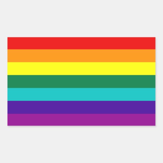 7 Stripes Rainbow Gay Pride Flag Sticker